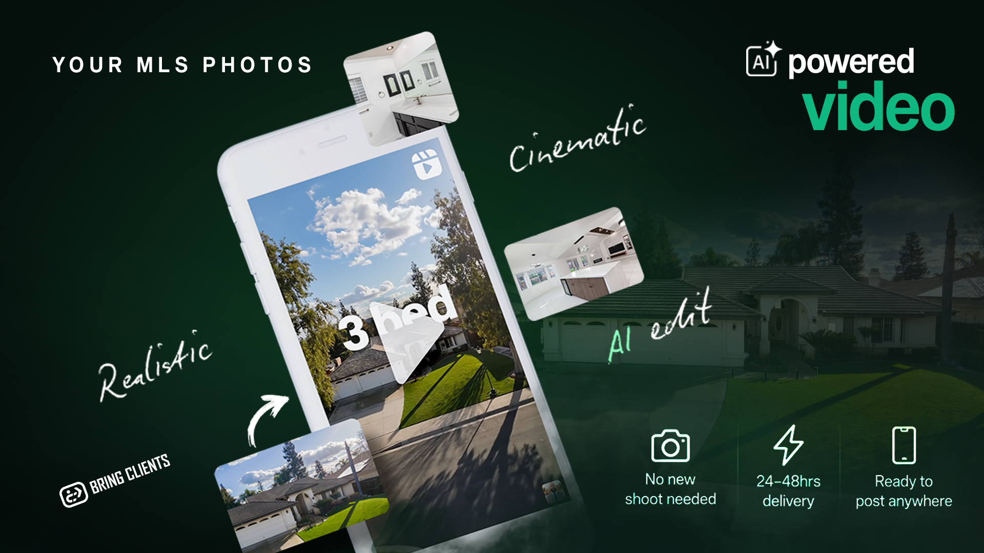 Turn your MLS photos into a cinematic promo video - Delivered in 24–48 hours